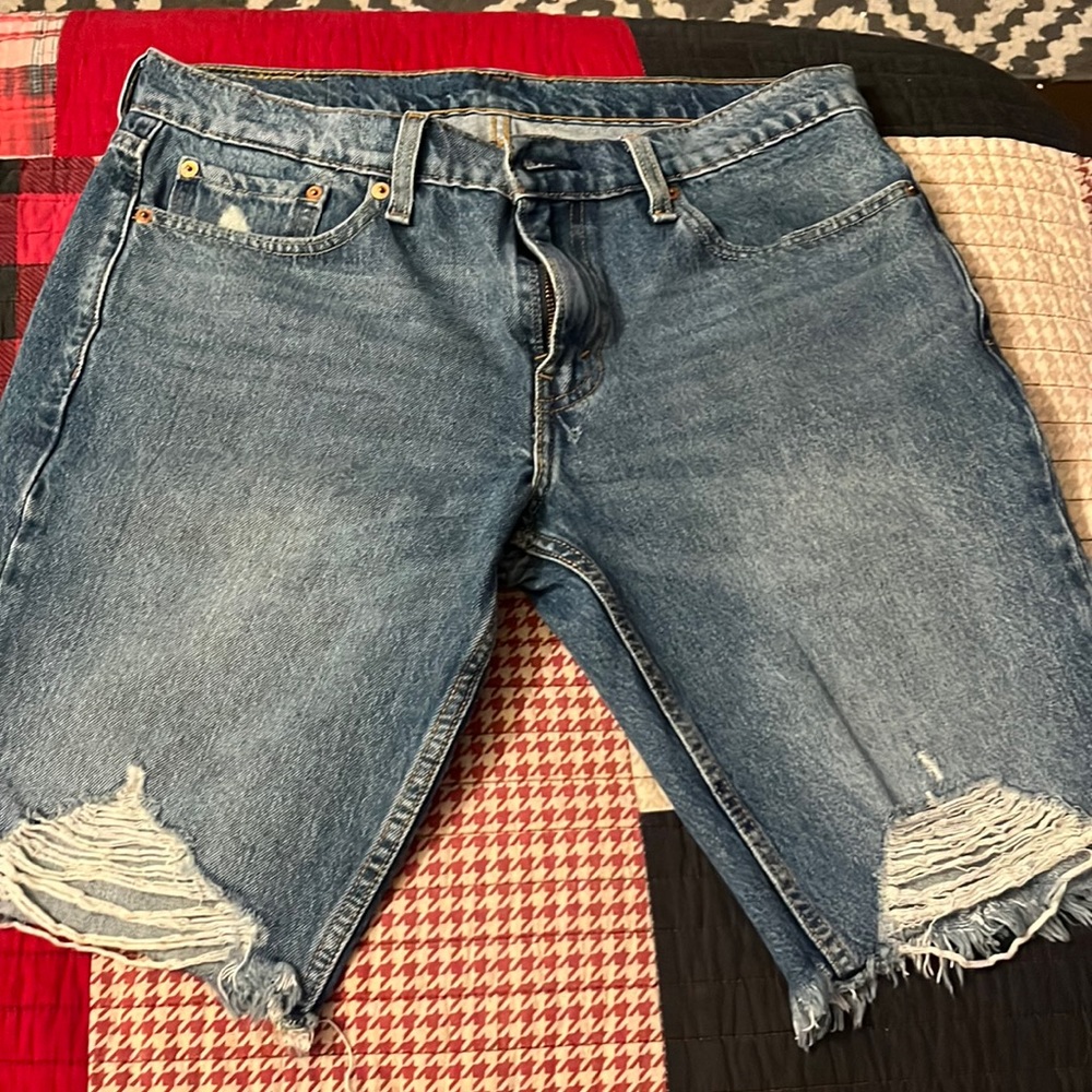 Levi’s 511 Distressed Shorts 32